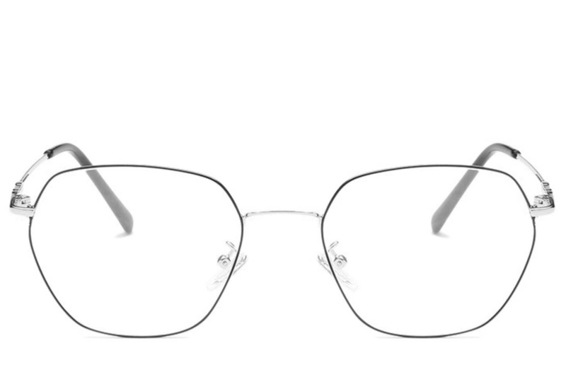 Geometric Silver Metal Glasses #BS0406-0145