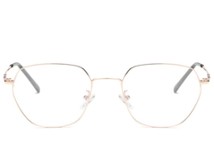 Geometric Pink Metal Glasses #BS0406-0147