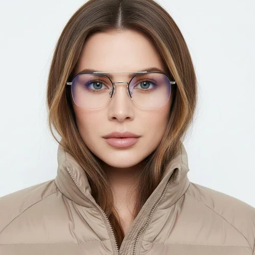 Lunettes aviateur en métal noir #BS0406-0149