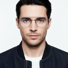 Aviator Silver Metal Glasses #BS0406-0150