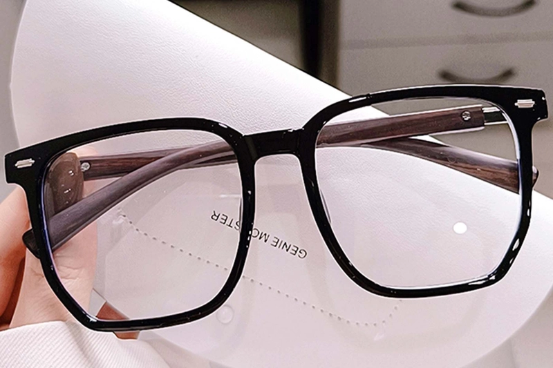 Rectangular Black TR90 Glasses #BS0406-0153