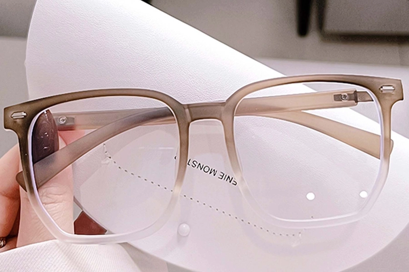 Rectangular Brown TR90 Glasses #BS0406-0155