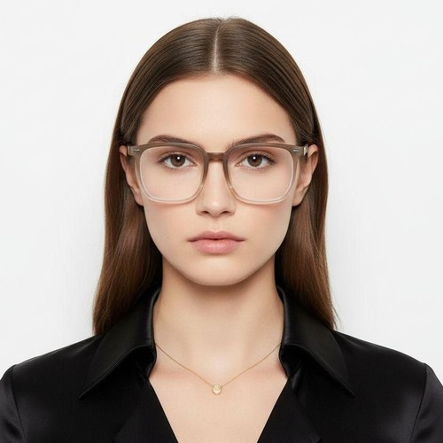Rectangular Brown TR90 Glasses #BS0406-0155