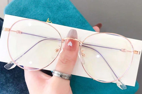 Oval Purple Metal Glasses #BS0406-0166