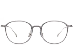 Oval Grey Titanium Glasses #BS0406-0168