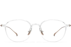 Oval Transparent Titanium Glasses #BS0406-0169