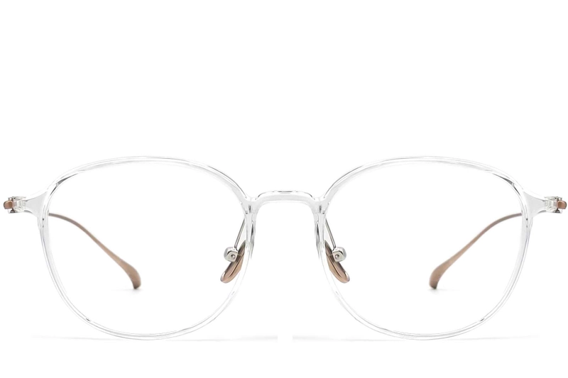 Oval Transparent Titanium Glasses #BS0406-0169