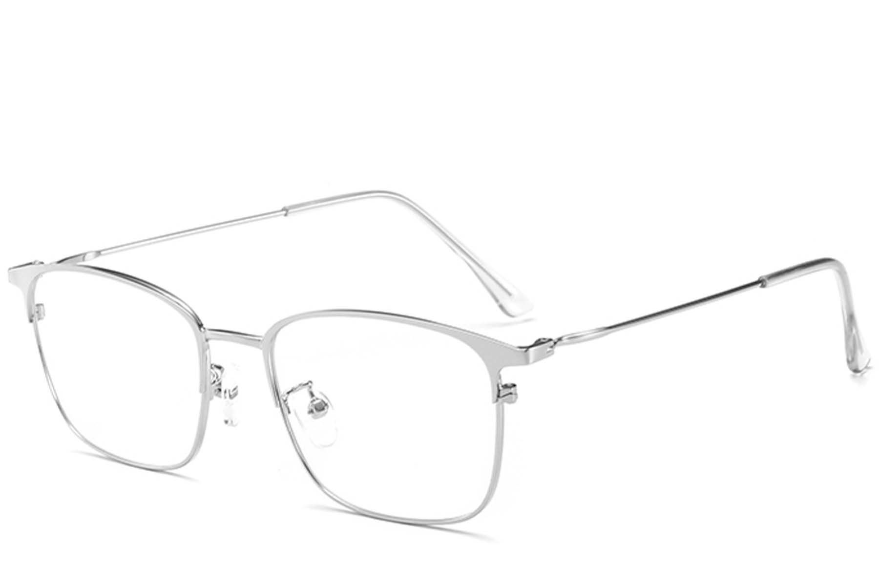 Rectangular Silver Metal Glasses #BS0406-0171