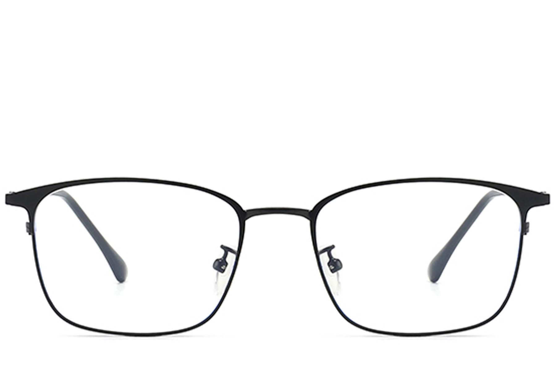 Rectangular Black Metal Glasses #BS0406-0172