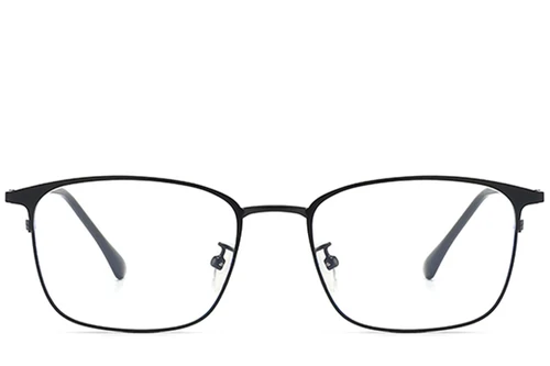Rectangular Black Metal Glasses #BS0406-0172