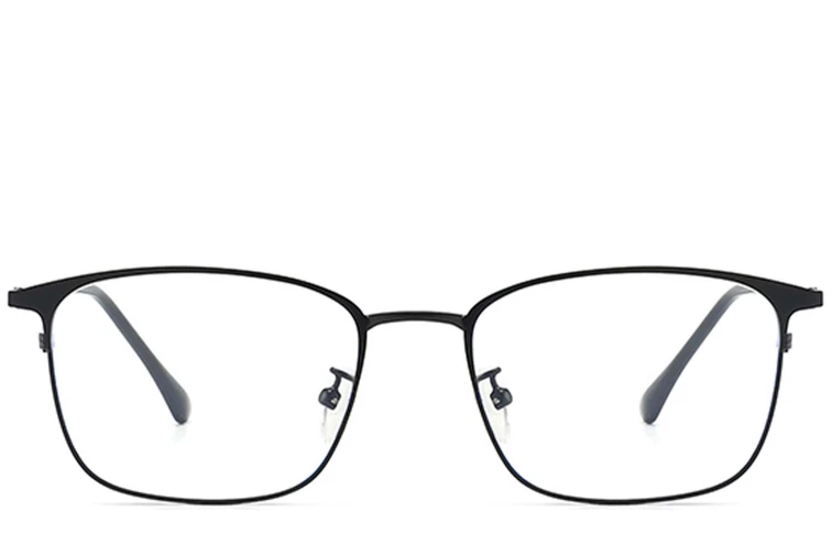 Rectangular Black Metal Glasses #BS0406-0172