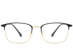 Rectangular Golden Metal Glasses #BS0406-0173
