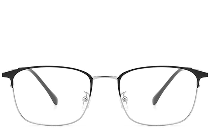 Rectangular Silver Metal Glasses #BS0406-0174