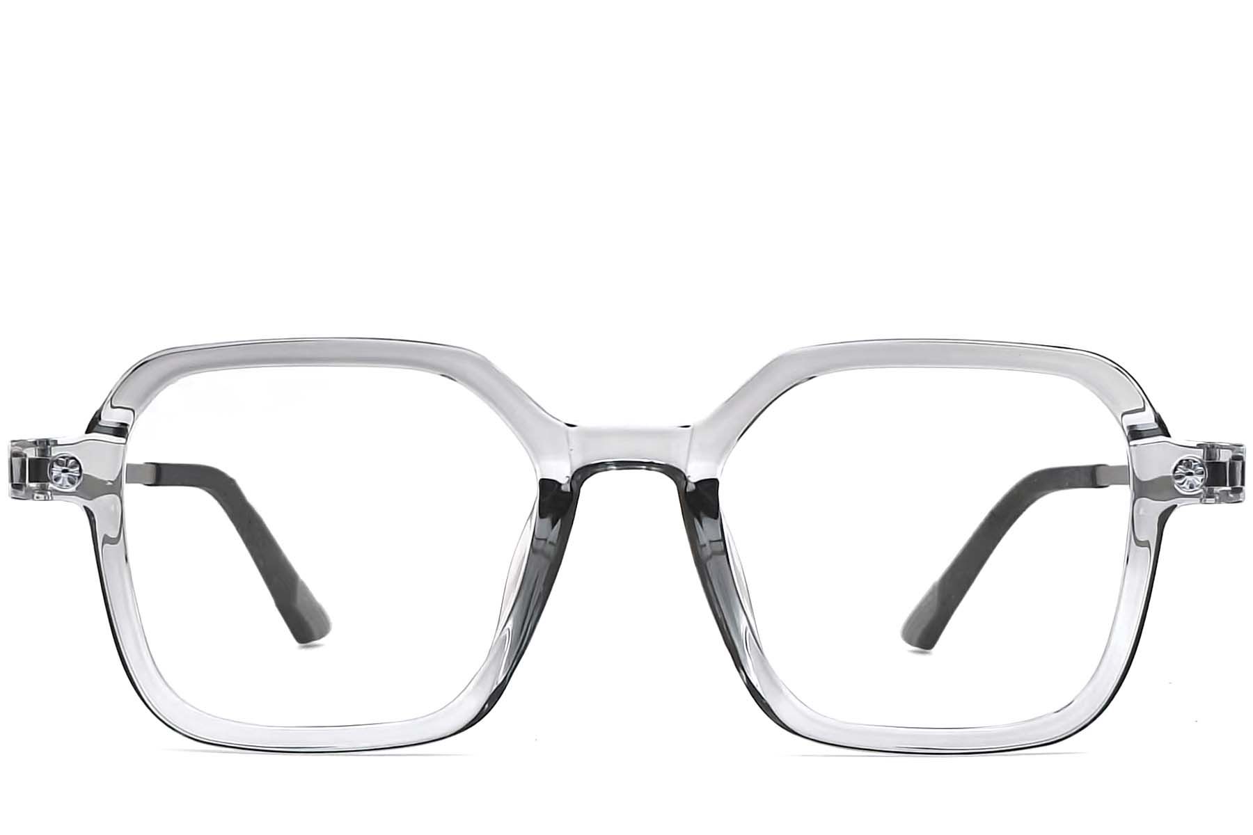 Lunettes rectangulaires grises TR90 #BS0406-0177