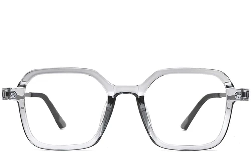 Lunettes rectangulaires grises TR90 #BS0406-0177