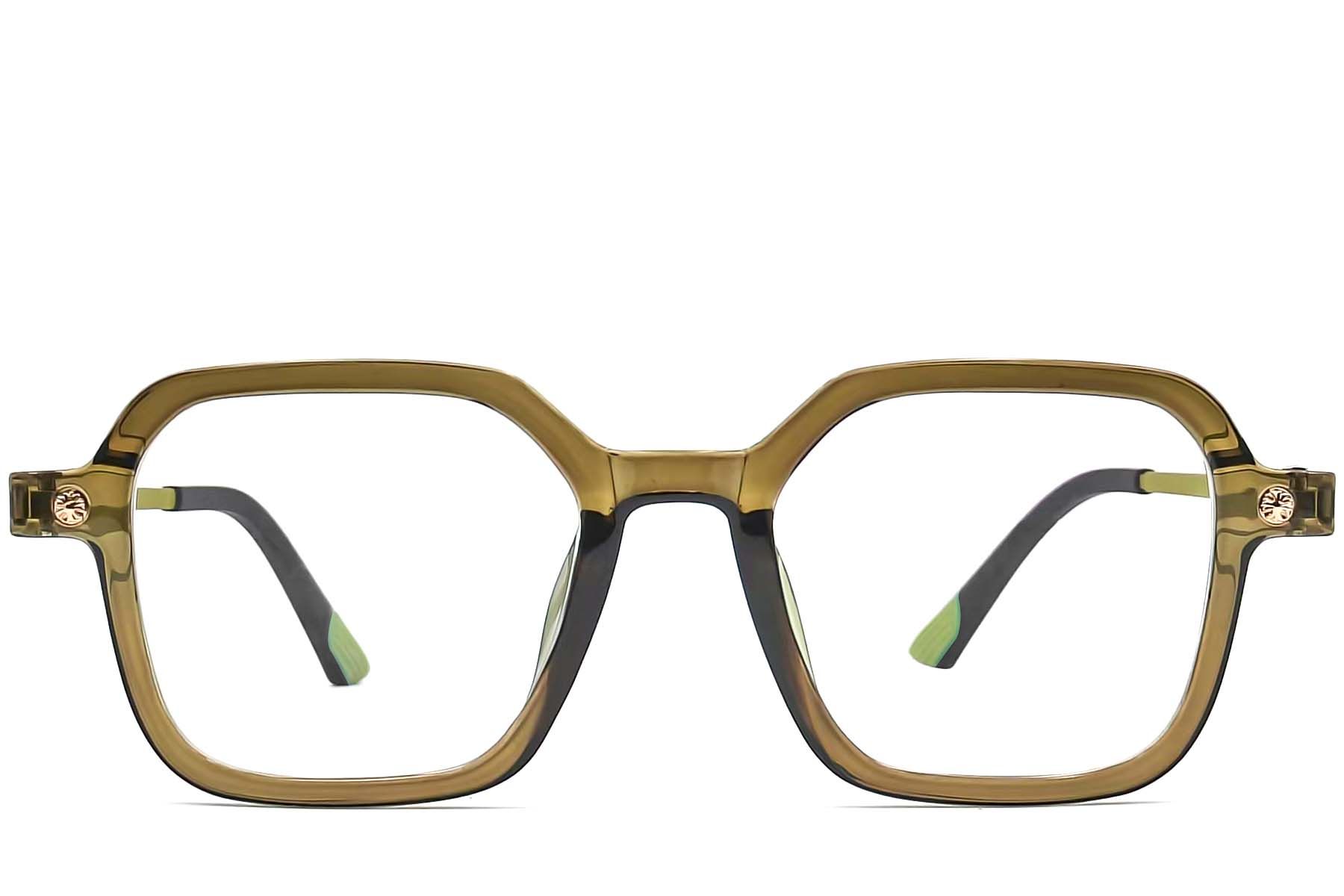 Rectangular Green TR90 Glasses #BS0406-0178