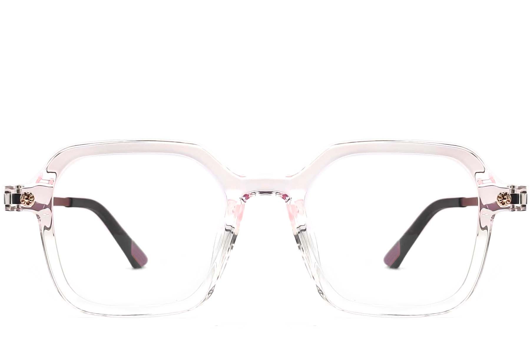 Gafas rectangulares TR90 rosas #BS0406-0179