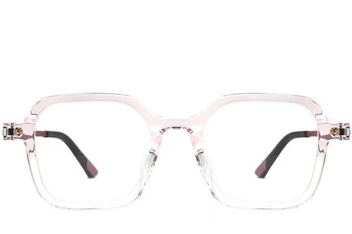 Rectangular Pink TR90 Glasses #BS0406-0179