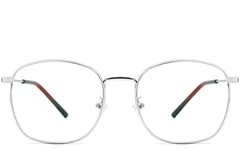 Rectangular Silver Metal Glasses #BS0406-0182