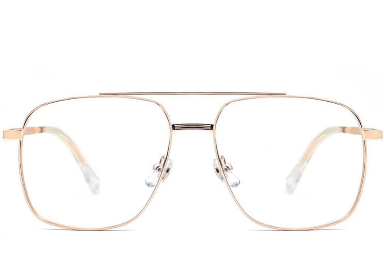 Aviator Pink Metal Glasses #BS0406-0185