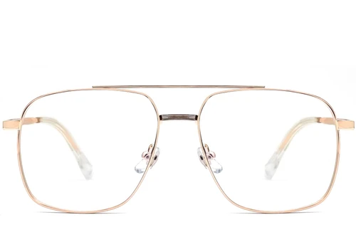 Lunettes aviateur en métal rose #BS0406-0185