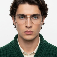 Gafas de aviador de metal rosa #BS0406-0185