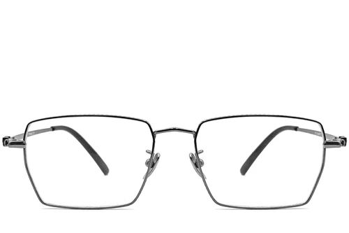 Rectangular Grey Titanium Glasses #BS0406-0191