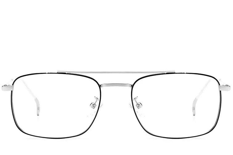 Gafas de aviador de metal plateado #BS0406-0192