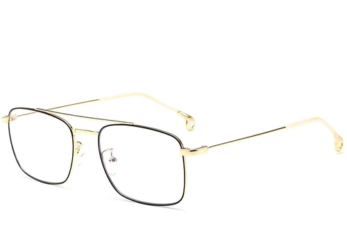 Gafas de aviador de metal dorado #BS0406-0193