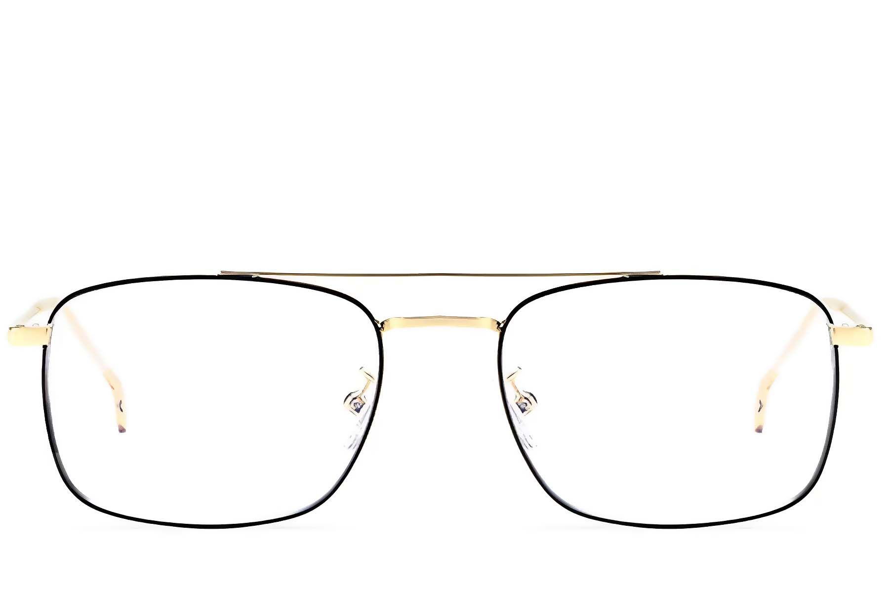 Aviator Golden Metal Glasses #BS0406-0193