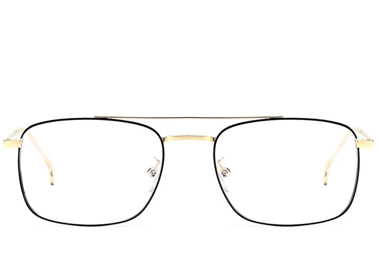 Gafas de aviador de metal dorado #BS0406-0193