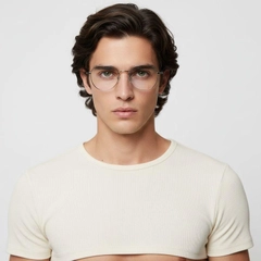 Geometric Silver Metal Glasses #BS0406-0200