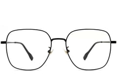 Rectangular Black Metal Glasses #BS0406-0201