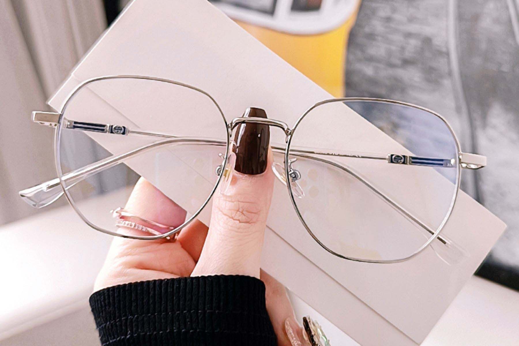 Geometric Silver Metal Glasses #BS0406-0209