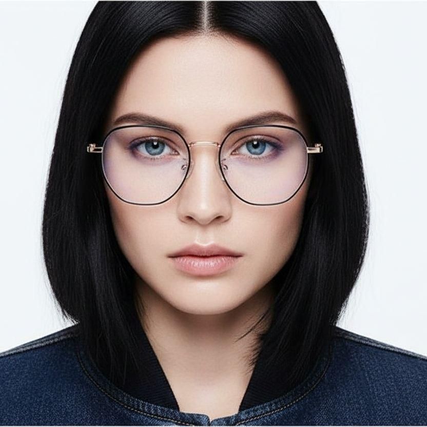 Geometric Golden Metal Glasses #BS0406-0210