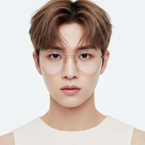 Lunettes ovales en métal rose #BS0406-0214