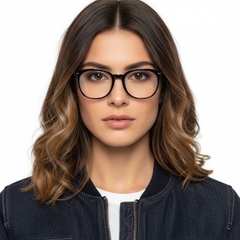 Gafas ovaladas negras TR90 #BS0406-0216