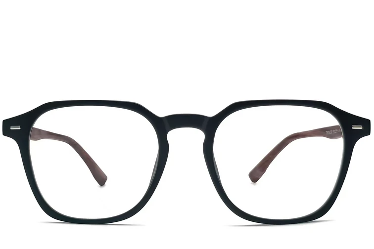 Lunettes rectangulaires noires TR90 #BS0406-0219
