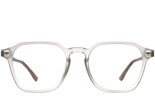 Rechteckige graue TR90-Brille #BS0406-0221