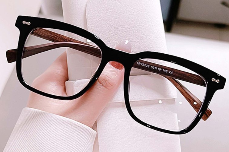 Gafas rectangulares negras TR90 #BS0406-0223