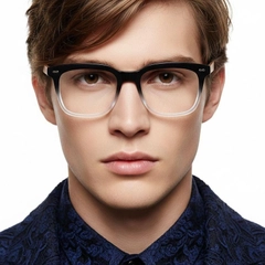 Gafas rectangulares negras TR90 #BS0406-0225