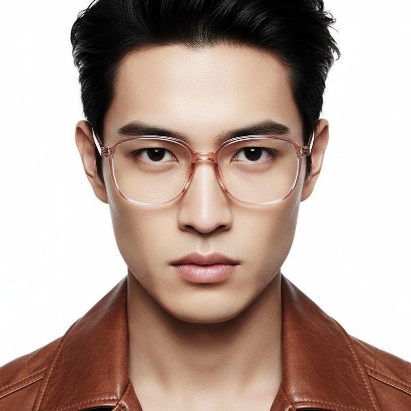 Gafas rectangulares TR90 rosas para niños #BS0406-0232