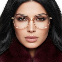 Gafas rectangulares TR90 marrones para niños #BS0406-0233