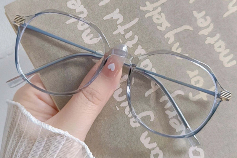 Geometric Grey TR90 Kids Glasses #BS0406-0238