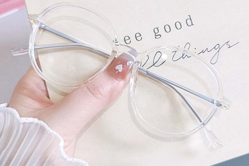 Oval Transparent TR90 Kids Glasses #BS0406-0241