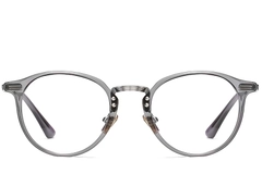 Oval Grey Metal Glasses #BS0406-0247