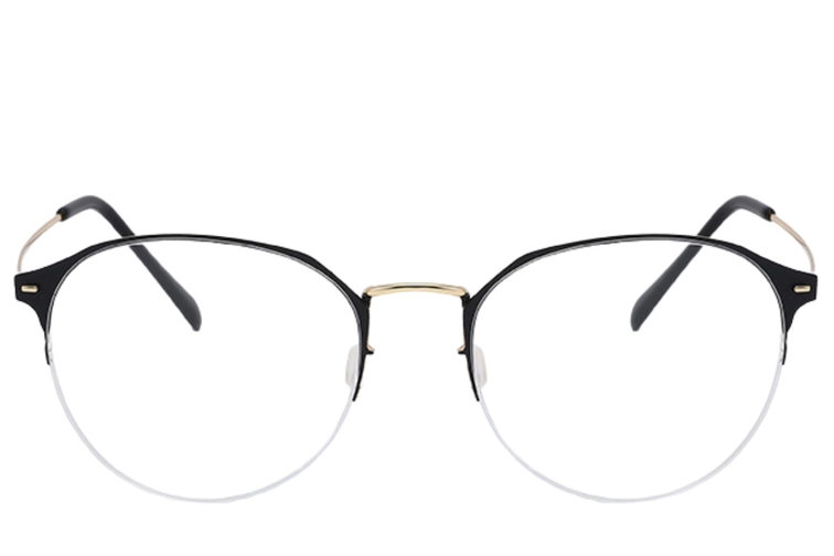 Semi-rimless Golden Metal Glasses #BS0406-0250