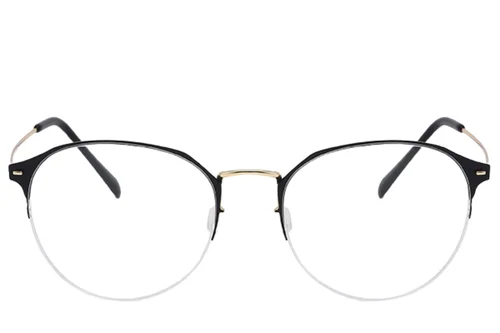 Lunettes demi-cerclées en métal doré #BS0406-0250