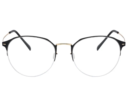 Gafas de metal dorado semi al aire #BS0406-0250