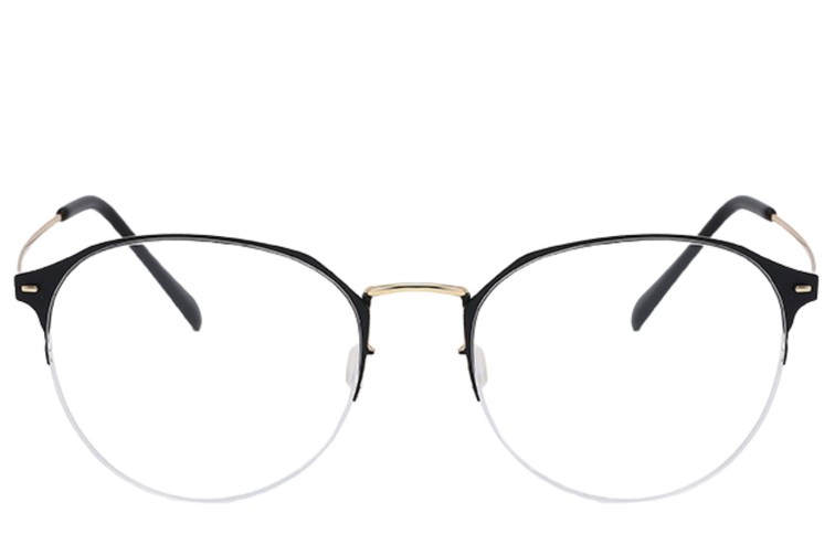 Semi-rimless Golden Metal Glasses #BS0406-0250